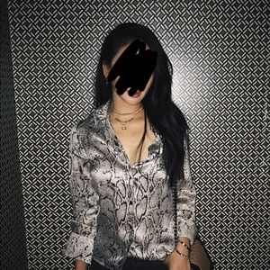 Equipment snake print silk shirt
